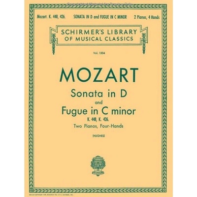 W.A. Mozart Sonata In D K.448/Fugue In C Minor K.426 2 Pianos noty, dva klavíry – Hledejceny.cz