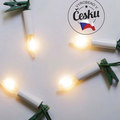 Exihand Prodloužení pro venkovní soupravu LED Filament Felicia bílá SVP-20 zelená kabeláž bez napájení