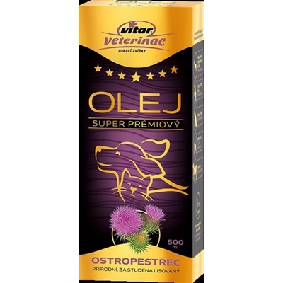 Vitar Veterinae Ostropestřec olej 500 ml