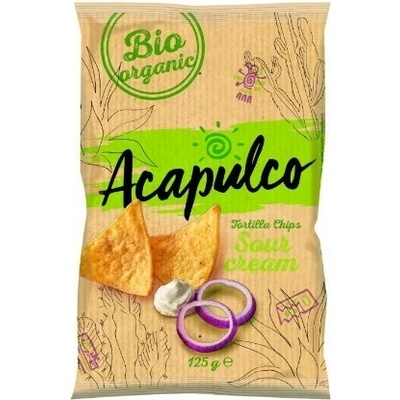 Acapulco Tortilla chips zakysaná smetana a cibule bio 125 g