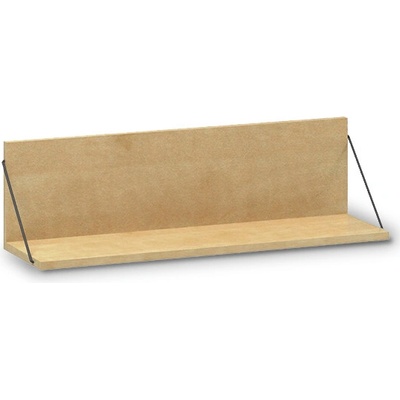 INTERIER Říčany ALFA 500 Závěsná laminová police 80x23x23cm R5413–divoká hruška