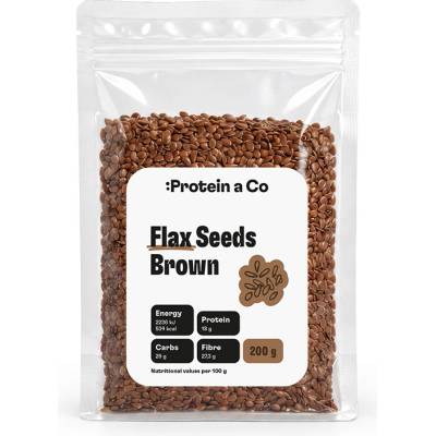 ProteinaCo Ľanové semienka hnedá 200 g