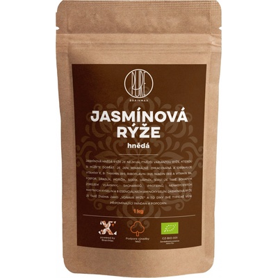 BrainMax Pure rýže hnědá Jasmínová Bio 1 kg