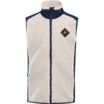 Alpine Pro Ofeso dětská fleece vesta šedá
