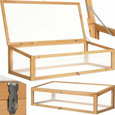 Tectake pařeniště na vyvýšený záhon 115x53x34cm hnědá