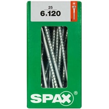 Spax Uni vrut zápust.hlava T-Star+ T30 4CUT část.závit Wirox 6 x 120 mm 25 ks