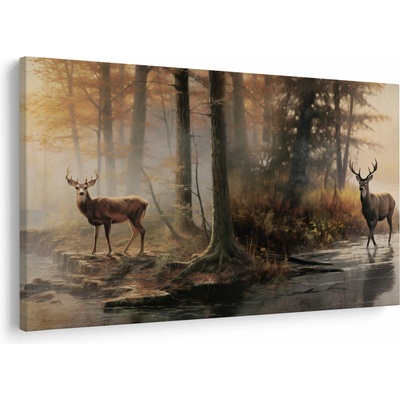 Obraz - Vintage maľba divokej zveri, jednodielne 150x100 cm