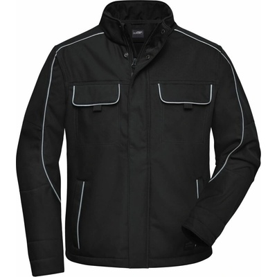 James & Nicholson JN 884 pracovná softshellová bunda Solid 02.0884 black