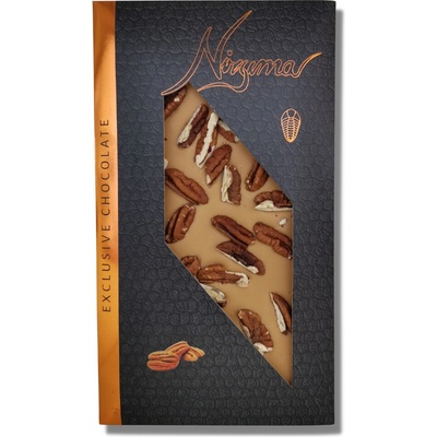 Nizuma Karamelová čokoláda 30,4% s pekanovými ořechy 145 g