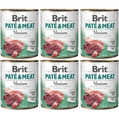 Brit Paté & Meat Dog Venison 6 x 800 g