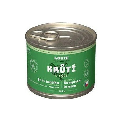 Louie Dog Krůtí s rýží a prebiotiky 200 g