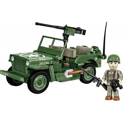 COBI 2296 World War II Americký ozbrojený terénny automobil Jeep Willys MB 1:35