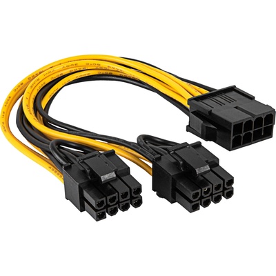 Adaptér PCI Express 8-pin / 2x 6+2-pin AK-CA-81