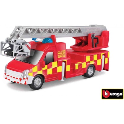 Bburago servisní vozidlo Hasičské auto s žebříkem 1:43