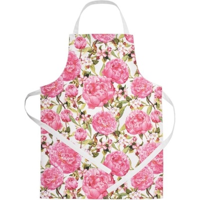 SCANquilt zástěra FLORA pivoine smetanovorůžová 60x80 cm
