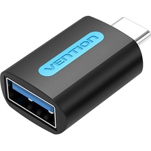 Vention USB-C (M) to USB 3.0 (F) OTG Adapter Black PVC Type CDUB0