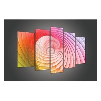 Obraz na plátne viacdielny - OB3480 - Farebný twister 100cm x 60cm - S17
