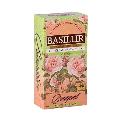 Basilur Aromatizovaný zelený čaj Bouquet Cream Fantasy porcovaný bez přeb25 ks