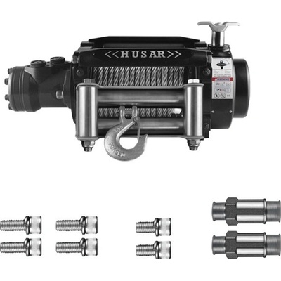 Hydraulický naviják 6,8t ocelové lano 25,5m HUSARWINCH BST H 15000