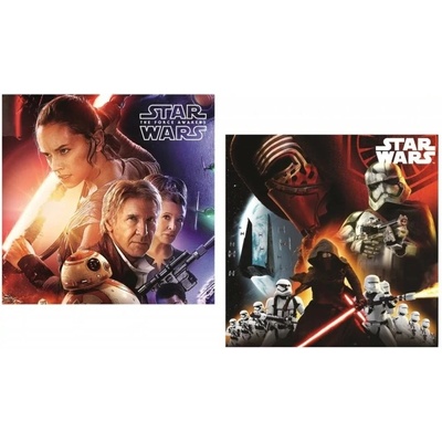 COTTONLAND Obojstranný vankúš Star Wars Hviezdne vojny motív The Force Awakens 40x40