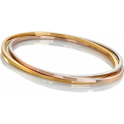 Hot Diamonds pôvabný tricolor náramok s diamantom Trio DC219