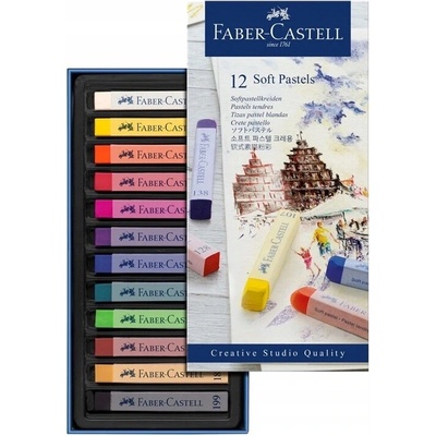 Faber-Castell Pastelové kriedy 12 farieb