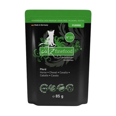 Catz finefood Purr No.123 s koňským mäsom 85 g