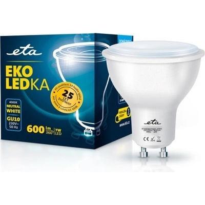 ETA EKO LEDka bodová 7W, GU10, neutrální bílá ETAGU10W7NW01
