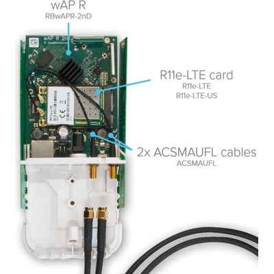 MikroTik ACSMAUFL Pigtail, U.FL - SMA Female, 15cm