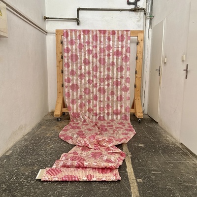 Emma Šádová × Textile Mountain lehký bavlněný voál s viskózou Pink EMTM05 7.A