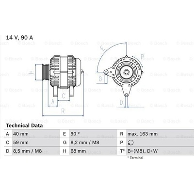 BOSCH Generátor 0986040330