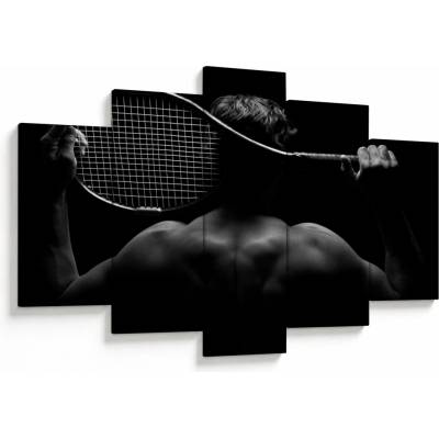 Obraz - Tenista, päťdielne 150x105 cm