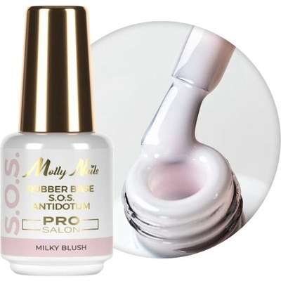 MOLLY Rubber Base S.O.S Antidotum Pro Salon Molly Milky Blush 15g