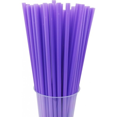 ECOFOL Brčka plastová Jumbo fialová PP 250 x 8 mm 150 ks