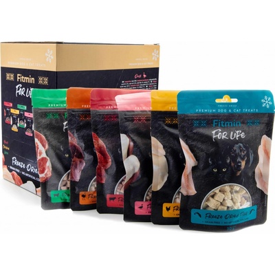 Fitmin For Life FREEZE MULTIPACK 6 druhů 6 x 30 g