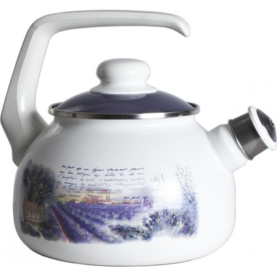 Metalac Levandule smaltovaný čajník s poklicí 20 cm 2,5 l