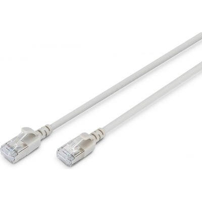 Digitus DK -1632-A-003S Slim RJ45-RJ45 patch Cat.6A F/FTP/ AWG 32/7 LSOH 0,3m šedý