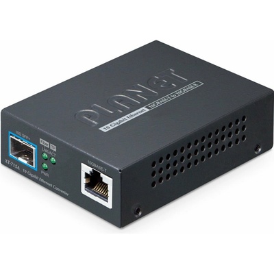 PLANET 10GBASE-T to 10GBASE-X SFP+ Media Converter Copper port Converter Kupferdraht konvertor sieťovej kabeláže Viacmódové, Jednomódové Čierna (XT-715A)