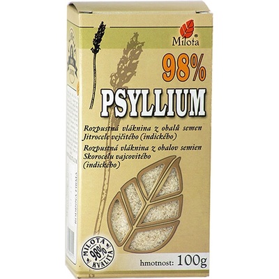 Milota Psyllium 98% Čistota Prírodná Vláknina 100 g