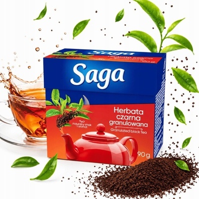 Saga Čierny čaj Granulovaný 90 G