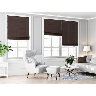 Zebra-shop římská roleta OP1882 120 x 130 cm vpravo ČOKOLÁDA