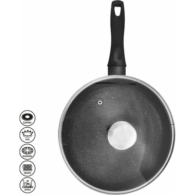 ORION Pánev GRANDE 28 cm, skleněná poklice, indukce