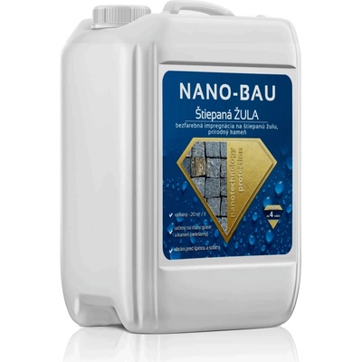 NANO BAU Nano-BAU GRANIT štiepaný - Nano Impregnácia na Žulu, Andezit, Travertín, prírodný kameň Objem:: 20L