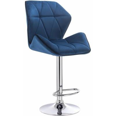 LuxuryForm Design Milano Max Velur na striebornom tanieri / modrá