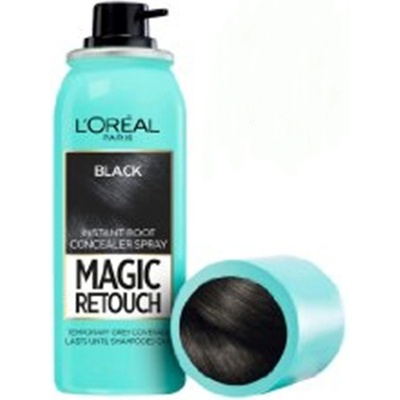 L'Oréal Magic Retouch Instant Root Concealer Spray vlasový korektor šedin a odrostů 01 Black 75 ml