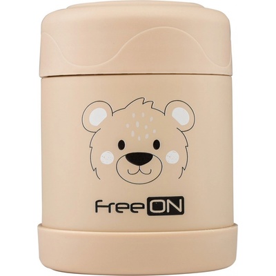 Freeon Termodóza na jídlo nerezová béžová 350 ml