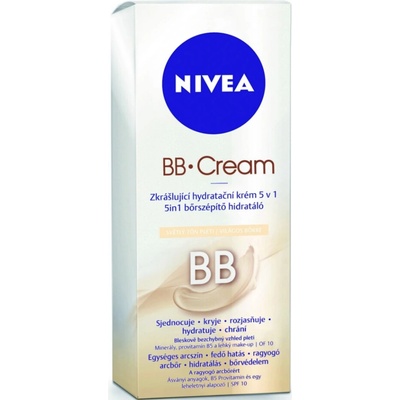 Beiersdorf Nivea BB denní krém 5v1 světlý SPF15 50 ml – Hledejceny.cz