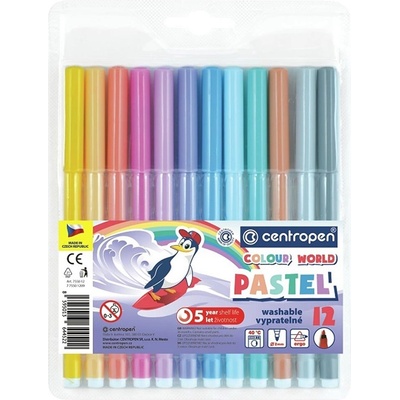 Centropen Colour World Pastel 7550 6 ks
