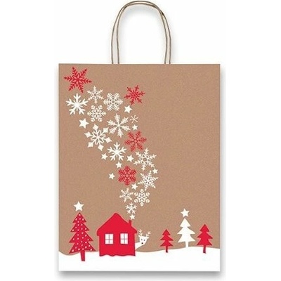 Vánoční papír. taška SADOCH Fantasia Snowflakes L, 360x120x460mm