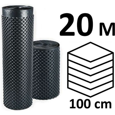 Nopová fólie do vyvýšených záhonů výška 100 cm x 20 m